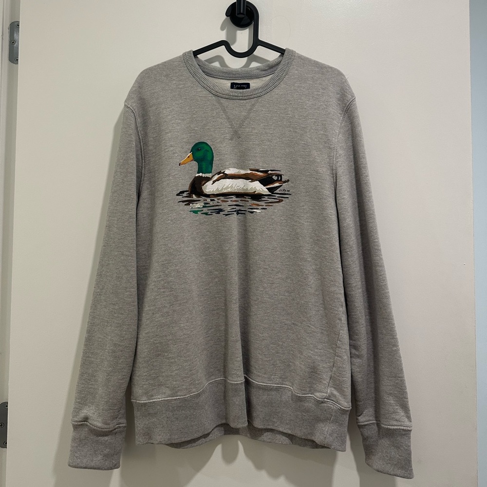 J. Crew Grey Duck Sweater